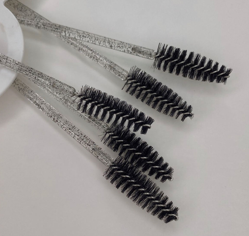 GLITTER DISPOSABLE MASCARA BRUSHES 50pc